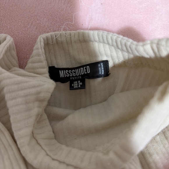 Missguided Cream Ribbed Ensemble - Picture 4 of 4